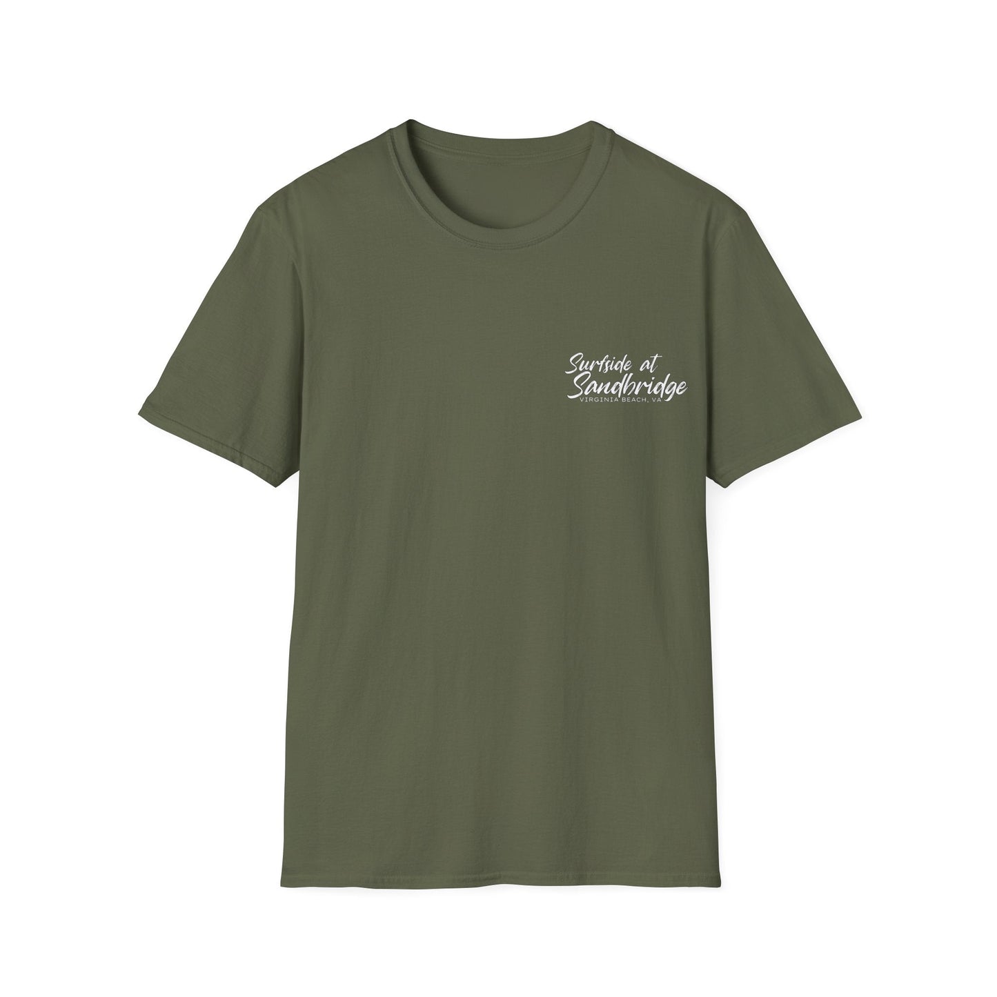 T-Shirt Military Green / S Surfside at Sandbridge Camper Image Tee