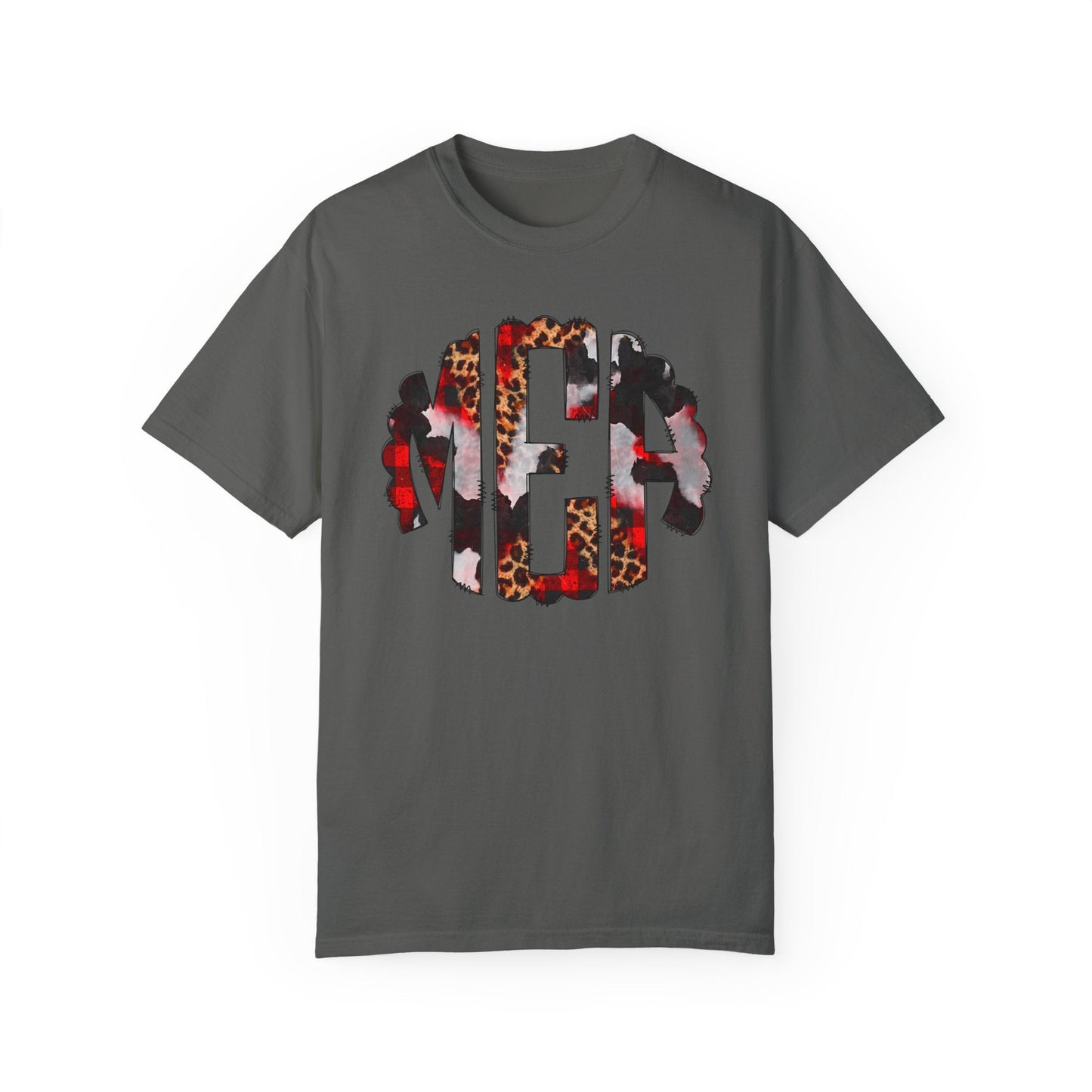 T-Shirt Pepper / S Christmas Initials Comfort Colors® Tee