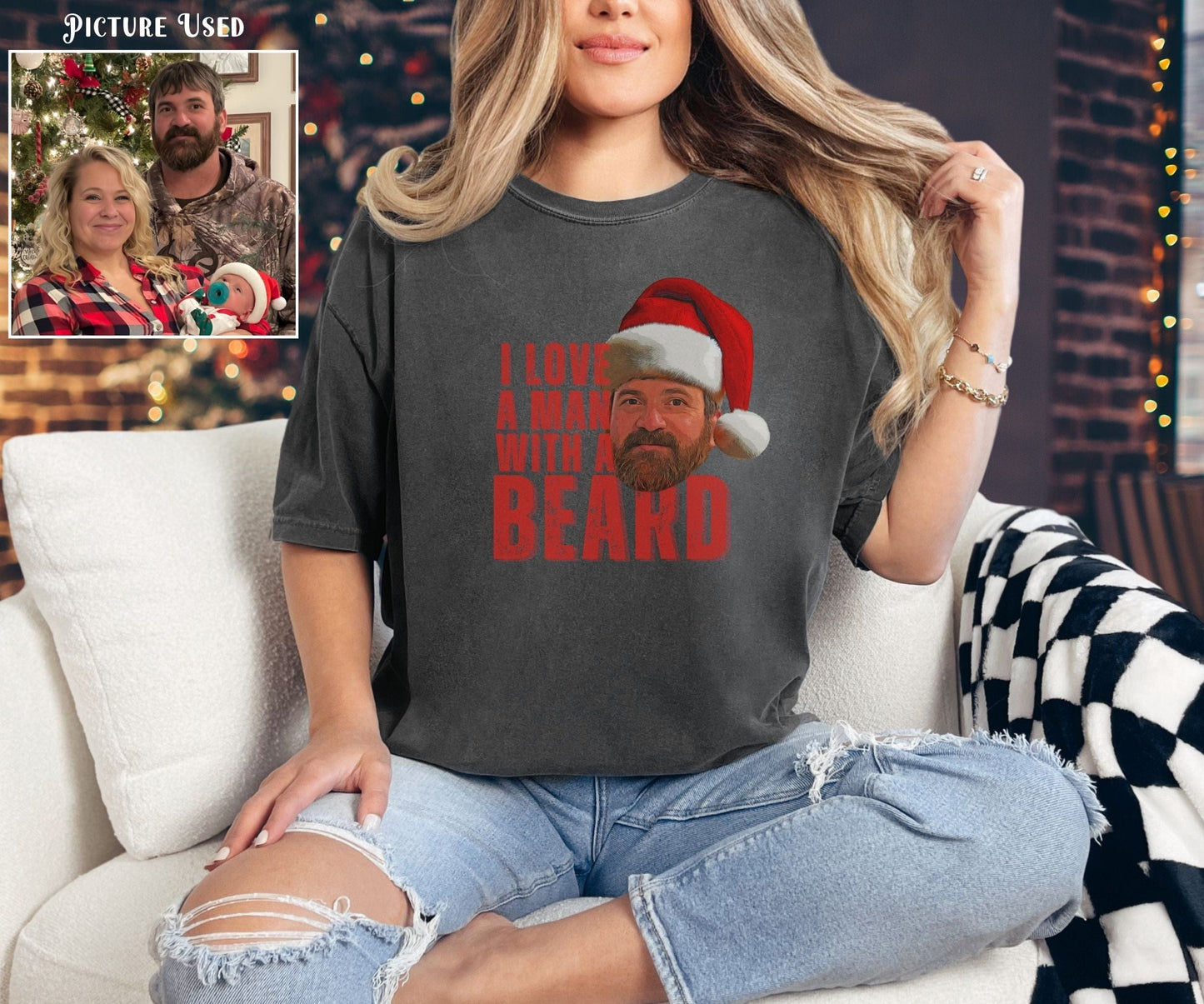 T-Shirt Pepper / S Personalized Man With A Beard Comfort ColorsĀ® Tee
