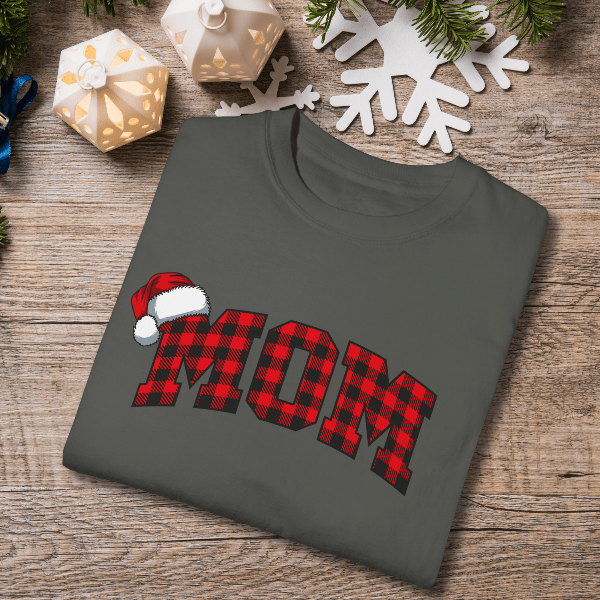 T-Shirt Pepper / S Plaid Mom and Dad Comfort Colors® Tees