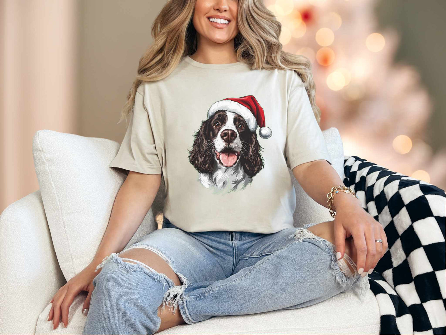 T-Shirt Sand / S Brown Springer Spaniel Tee