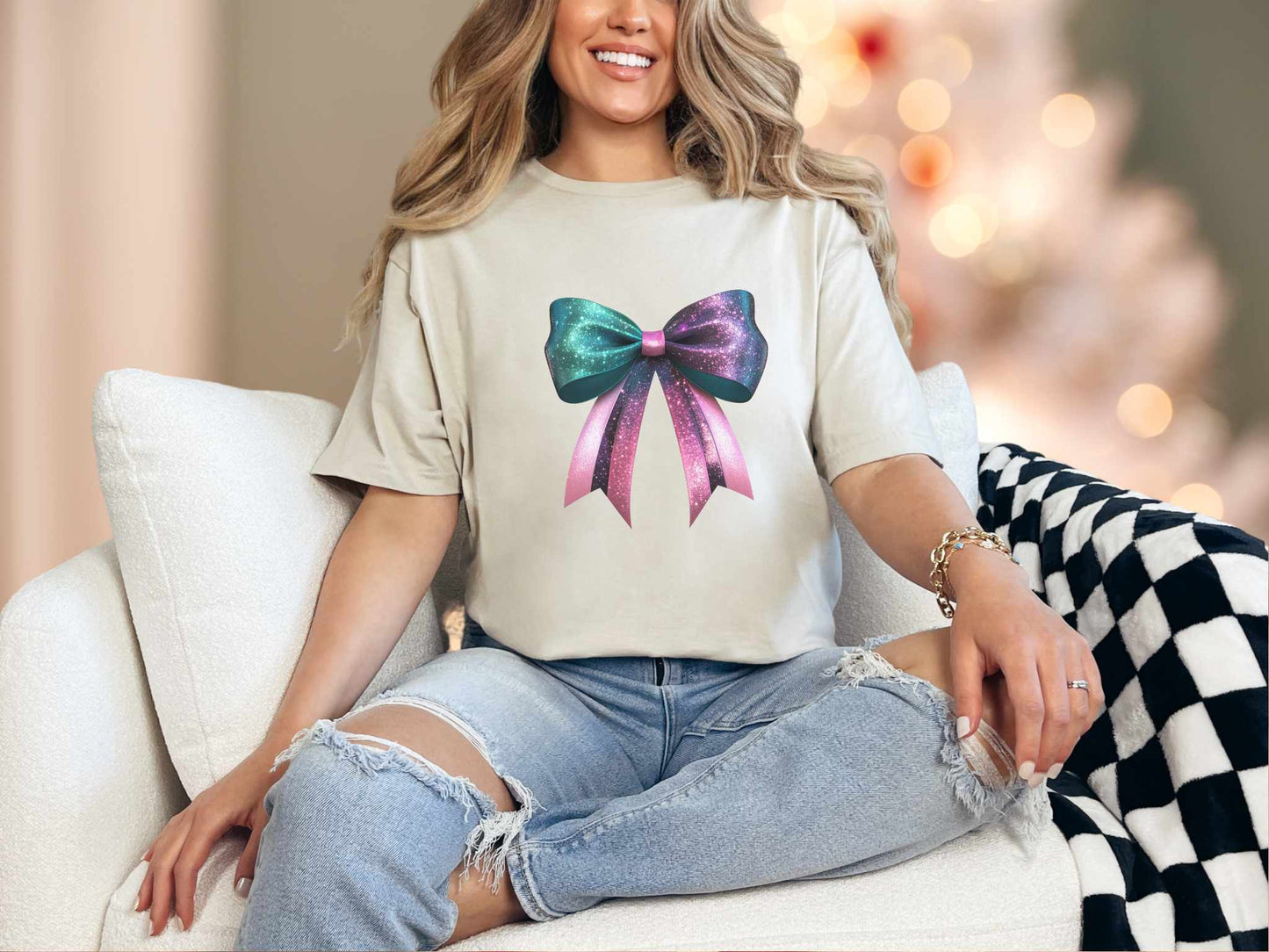 T-Shirt Sand / S Shimmer BowTee