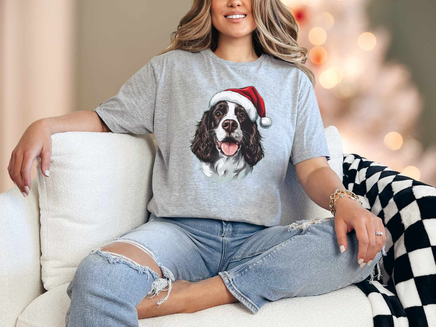 T-Shirt Sport Grey / S Brown Springer Spaniel Tee