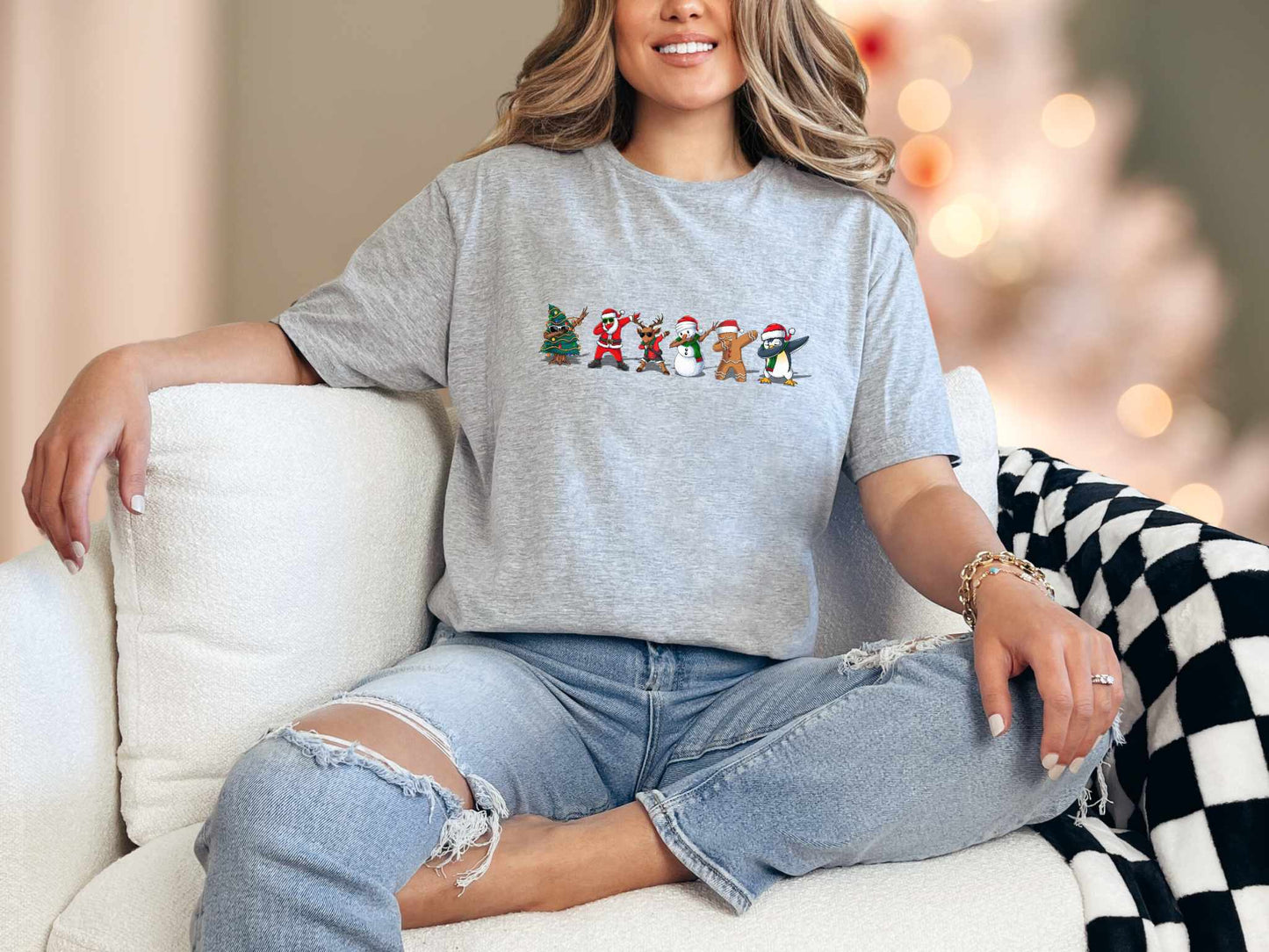 T-Shirt Sport Grey / S Christmas Dabbing Tee