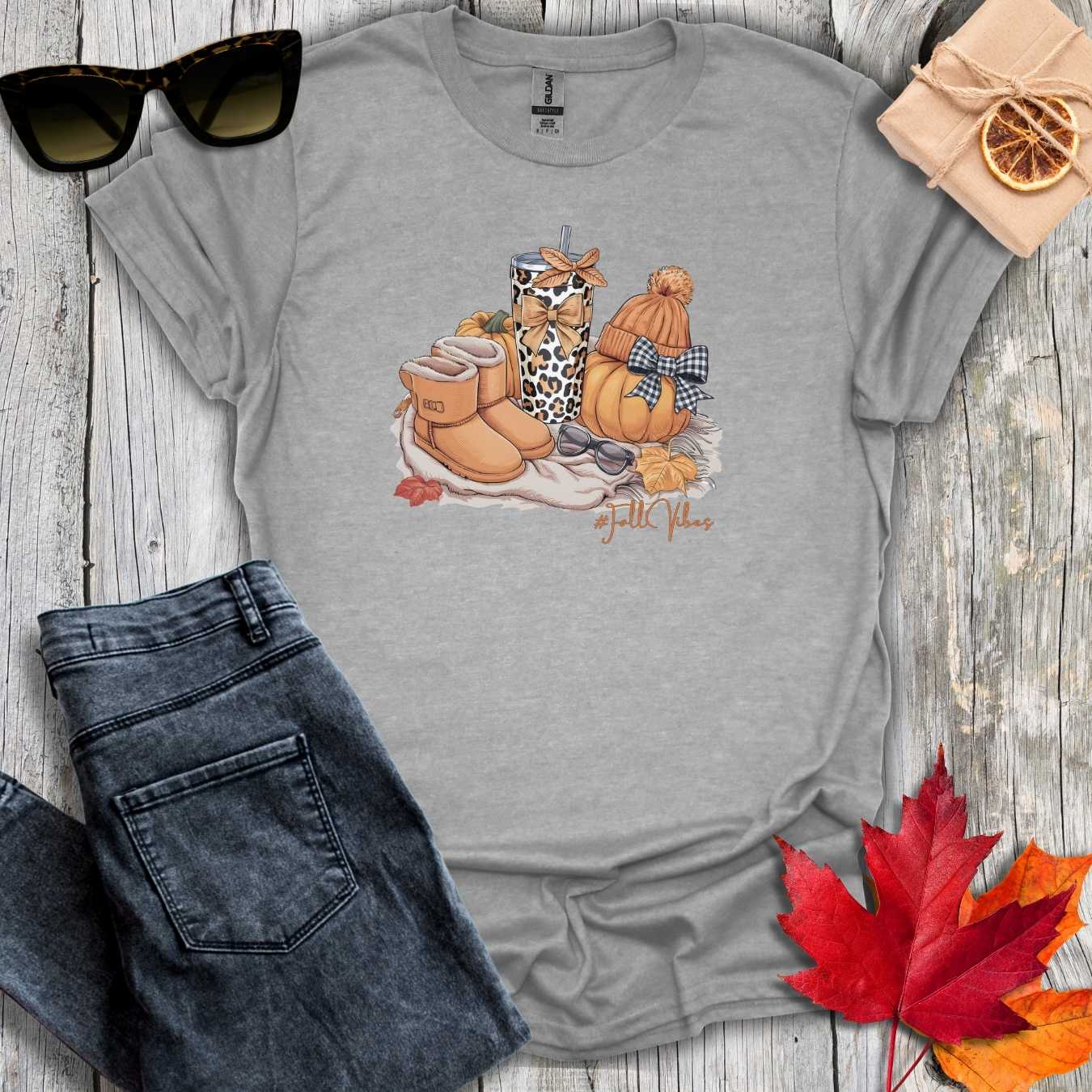 T-Shirt Sport Grey / S #FallVibes Tee