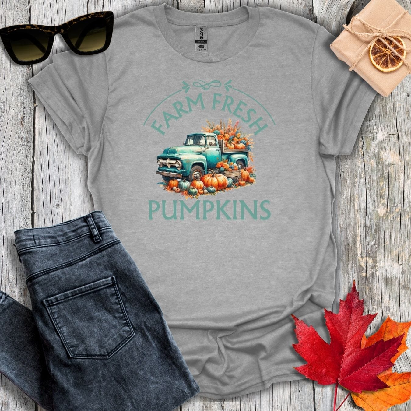 T-Shirt Sport Grey / S Farm Fresh Pumpkins Tee