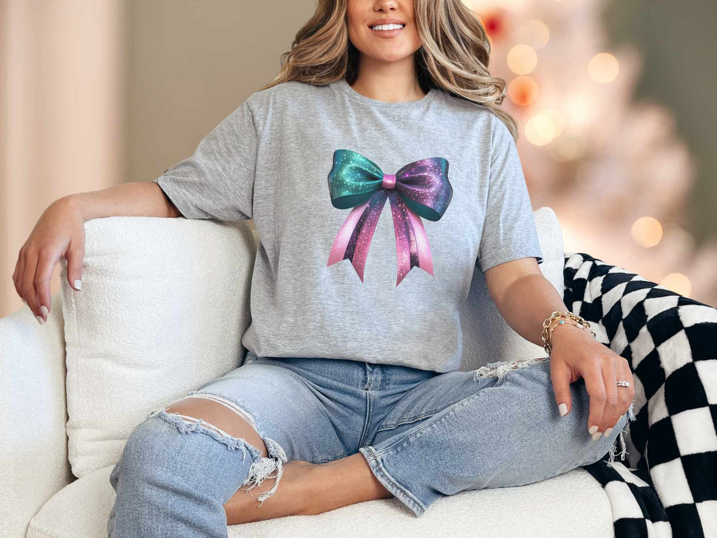 T-Shirt Sport Grey / S Shimmer BowTee