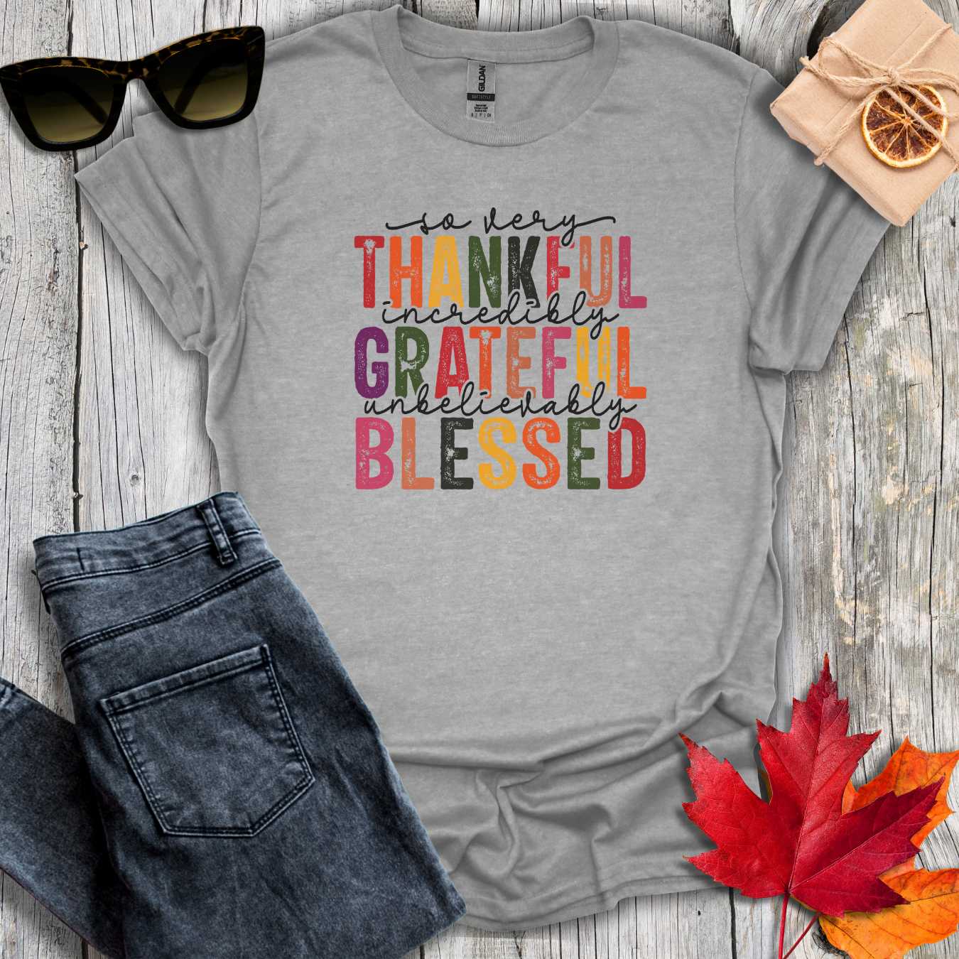T-Shirt Sport Grey / S So Very Thankful Tee