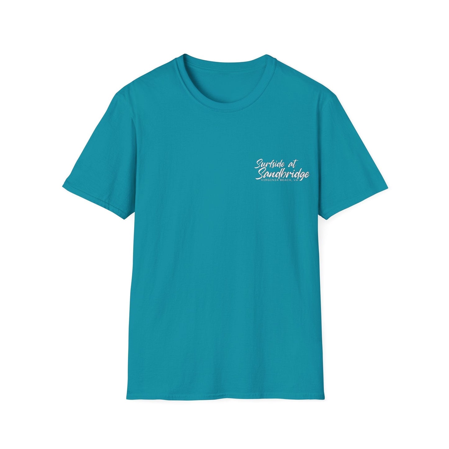 T-Shirt Tropical Blue / S Surfside at Sandbridge Camper Image Tee