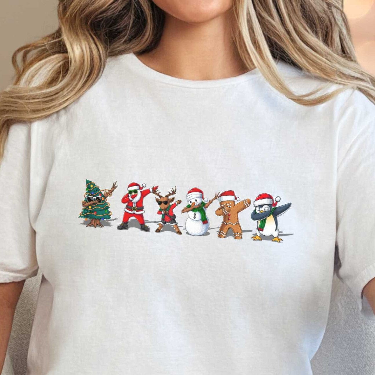 T-Shirt White / S Christmas Dabbing Tee