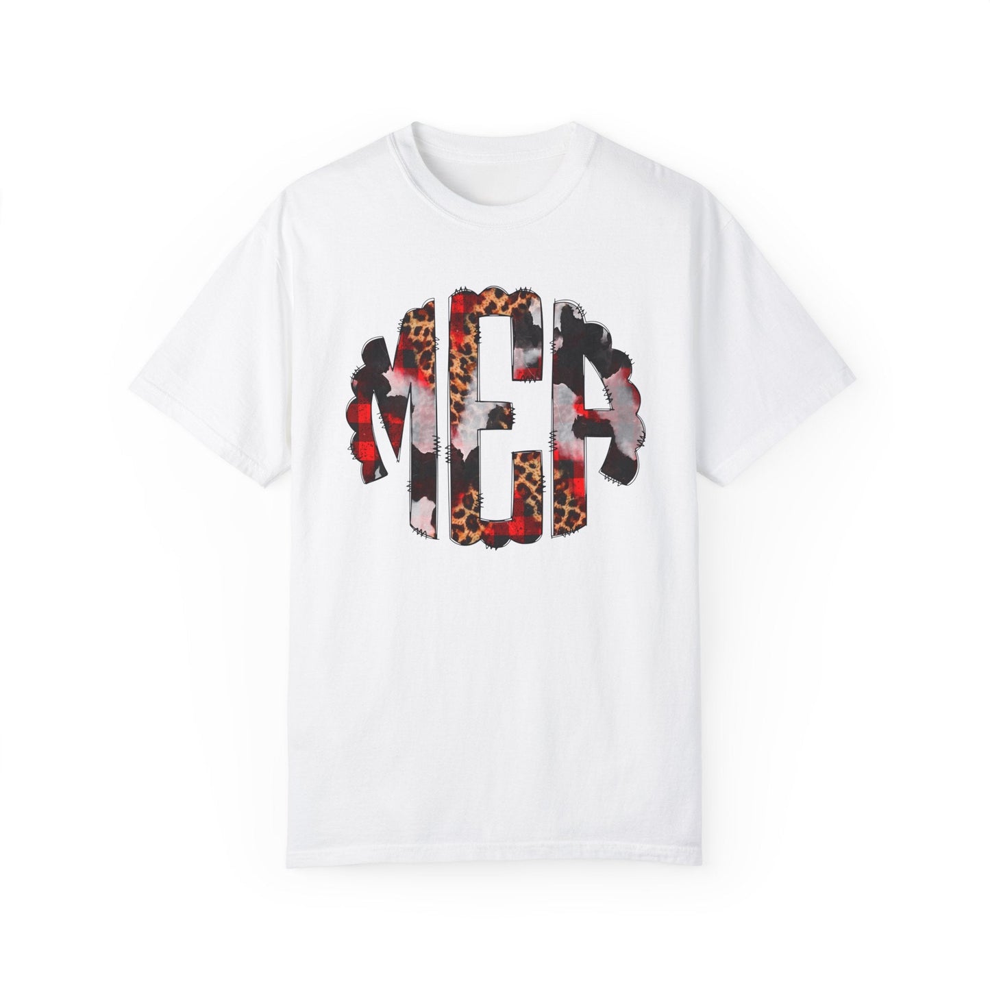 T-Shirt White / S Christmas Initials Comfort Colors® Tee