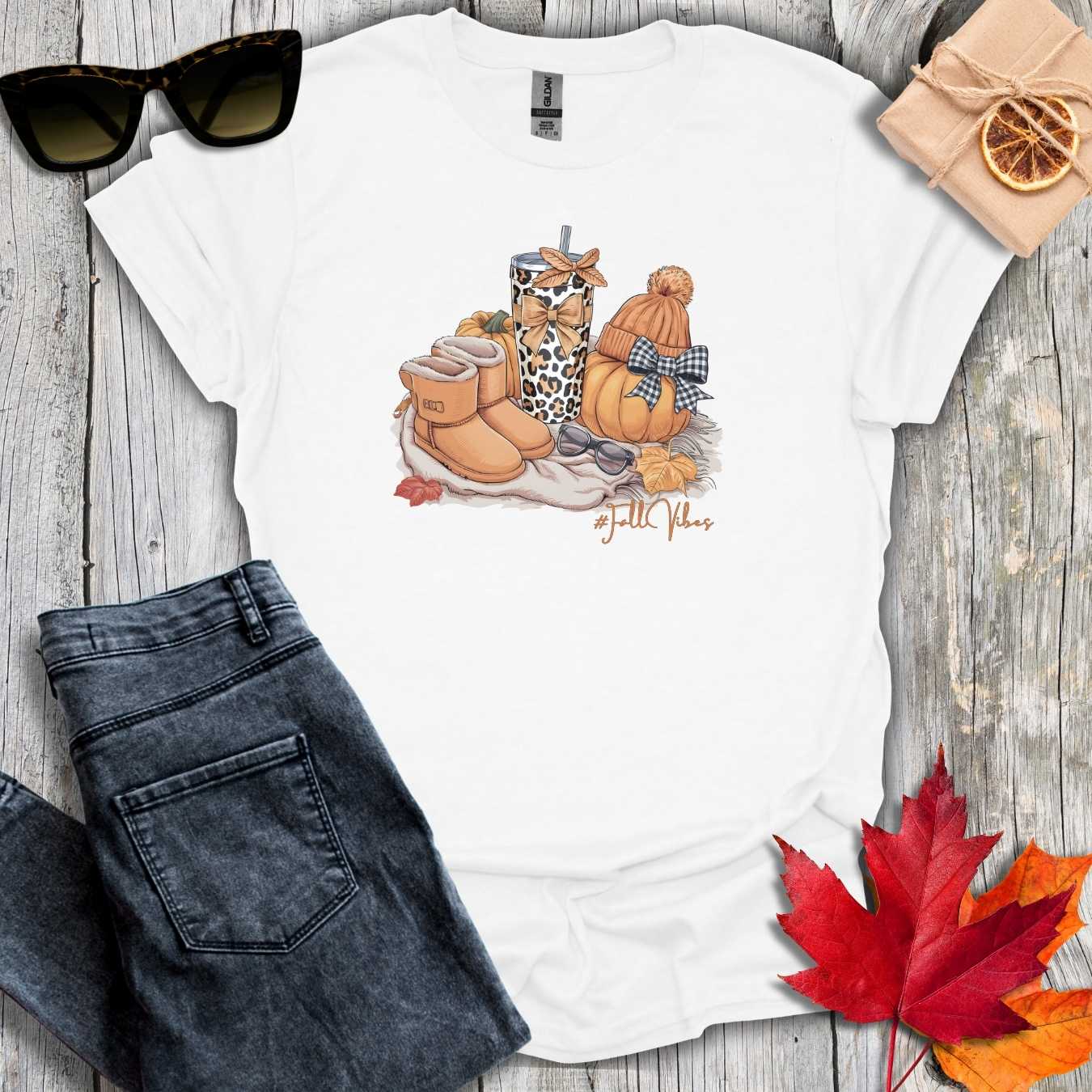 T-Shirt White / S #FallVibes Tee