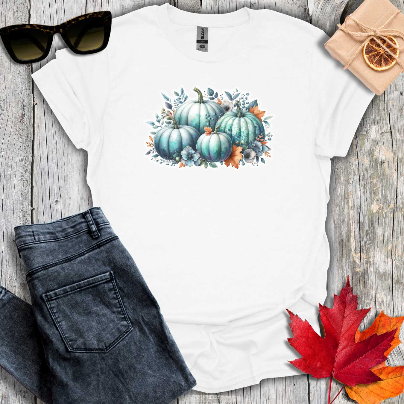 T-Shirt White / S Four Pumpkins Tee