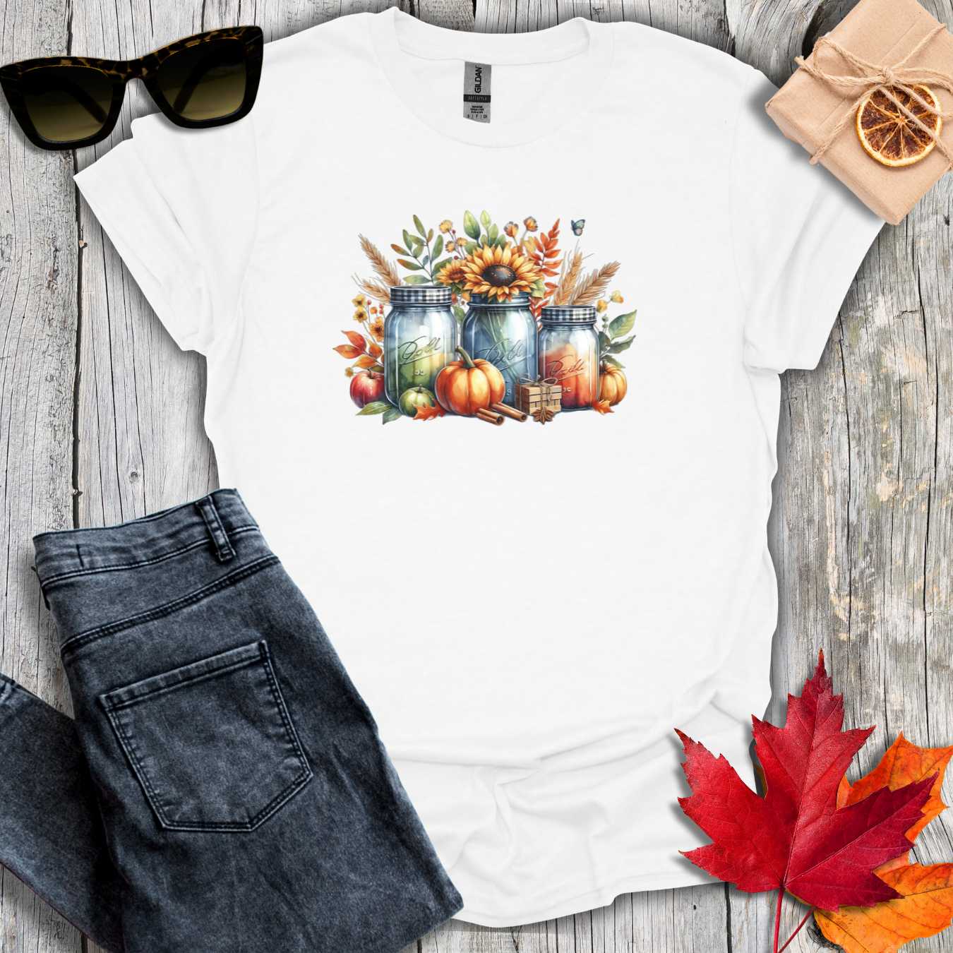 T-Shirt White / S Mason Jars Tee