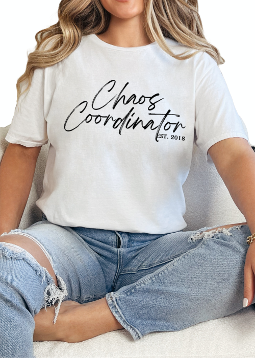 T-Shirt White / S Personalized Chaos Coordinator Tee