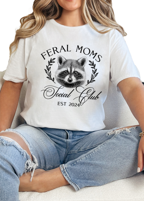 T-Shirt White / S Personalized Feral Mom Tee