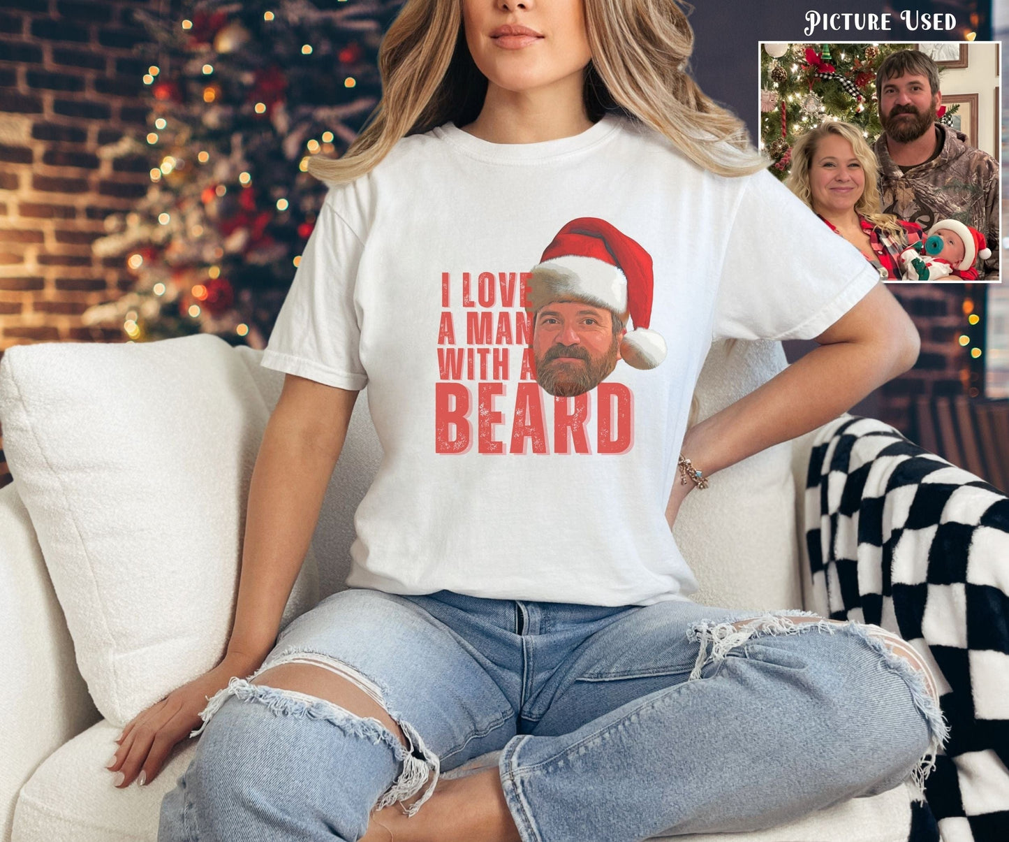 T-Shirt White / S Personalized Man With A Beard Comfort ColorsĀ® Tee