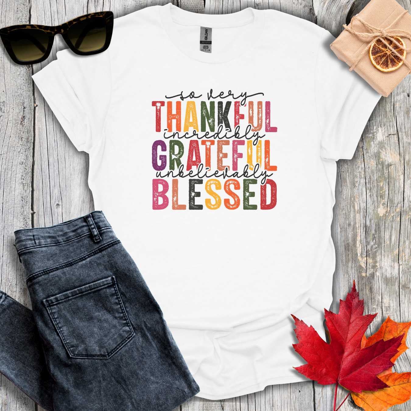 T-Shirt White / S So Very Thankful Tee