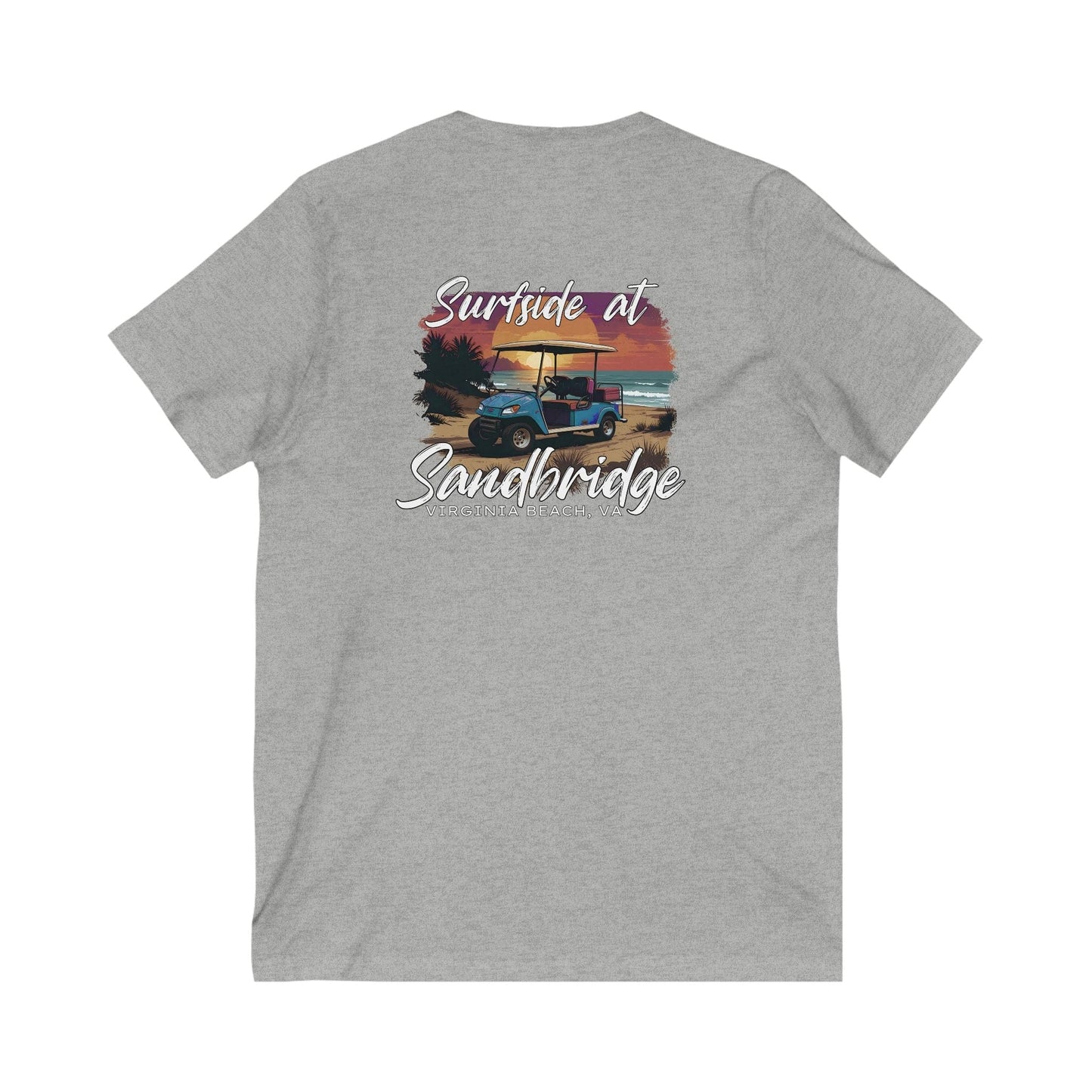 V-neck Surfside at Sandbridge Golf Cart V-Neck Tee