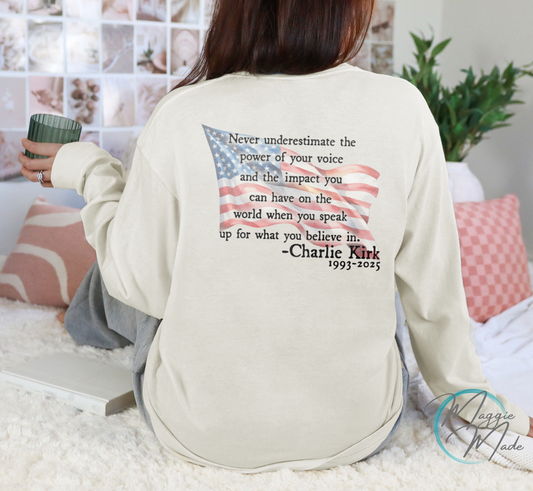 Speak Up Long Sleeve Tee