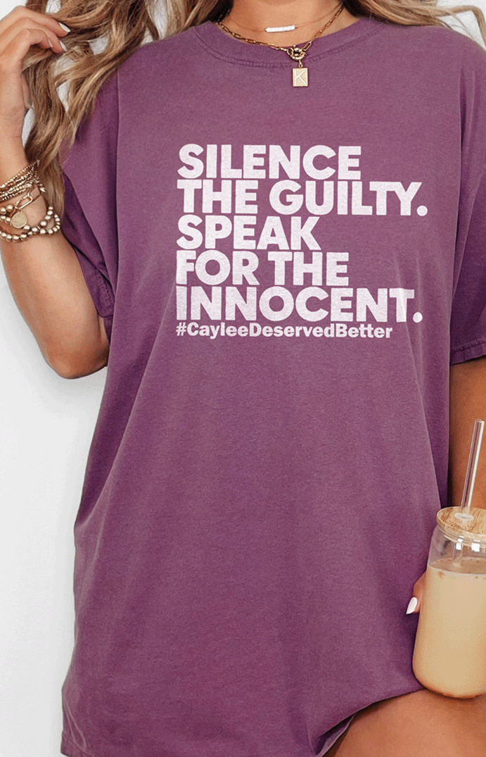 T-Shirt Berry / S Silence The Guilty Tee