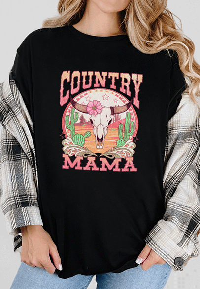 T-Shirt Black / S Country Mama 2 Tee