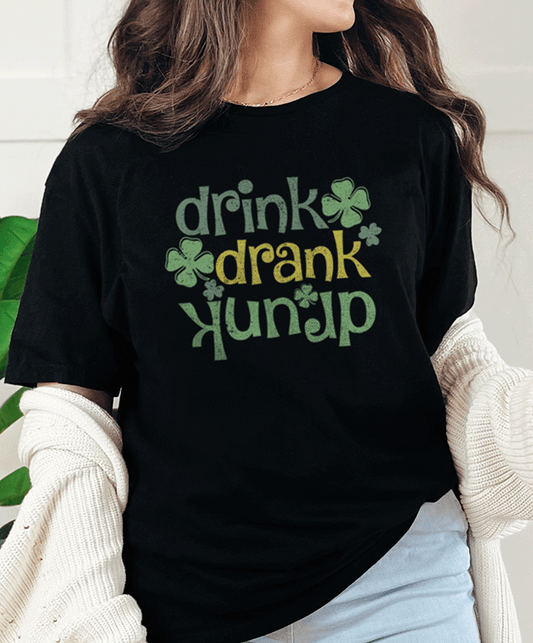 T-Shirt Black / S Drink Drank Drunk Tee