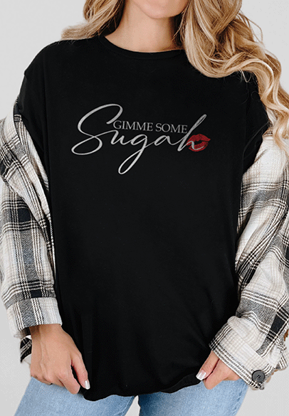 T-Shirt Black / S Gimme Some Sugah Tee