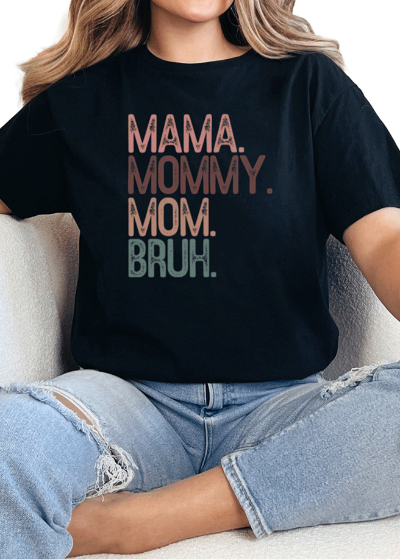T-Shirt Black / S Mama to Bruh Tee