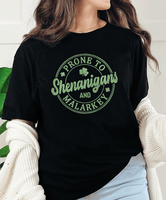 T-Shirt Black / S Prone To Shenanigans Tee
