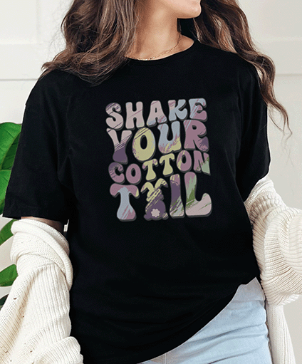 T-Shirt Black / S Shake Your Cotton Tail Tee