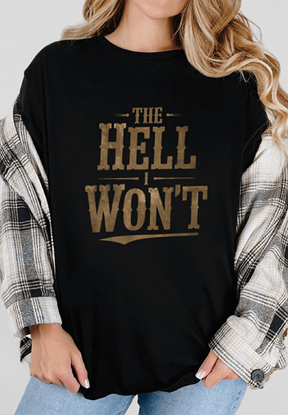 T-Shirt Black / S The H I Wont Tee