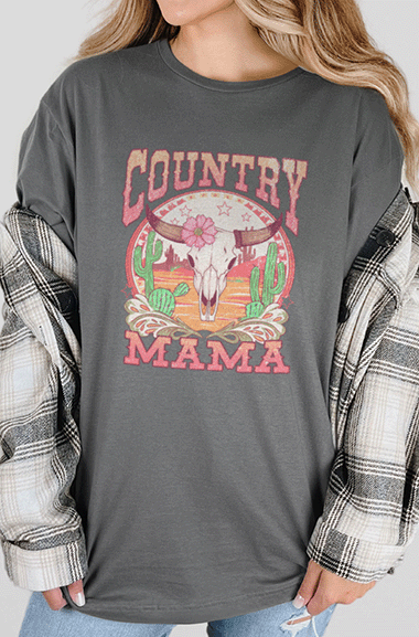 T-Shirt Charcoal / S Country Mama 2 Tee