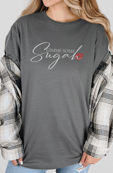 T-Shirt Charcoal / S Gimme Some Sugah Tee
