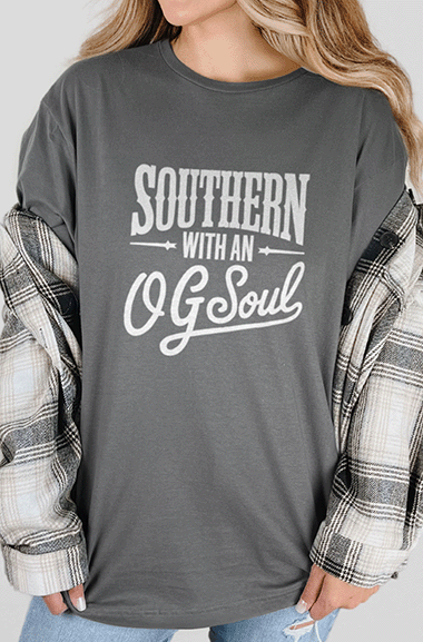 T-Shirt Charcoal / S Southern with an OG Soul Tee