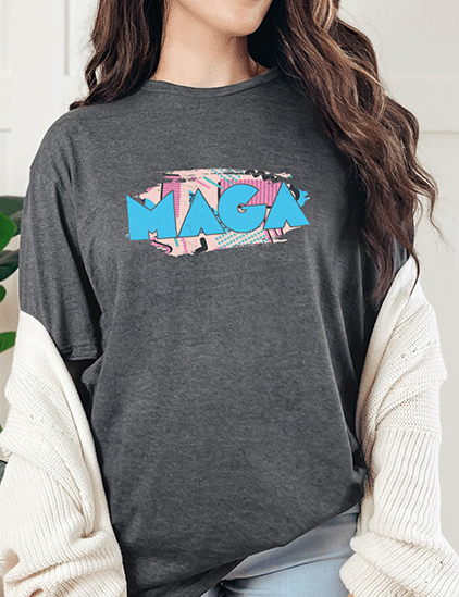 T-Shirt Dark Heather / S 90's MAGA Tee