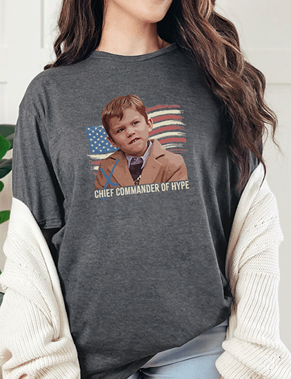 T-Shirt Dark Heather / S Cheif Commander of Hype Tee
