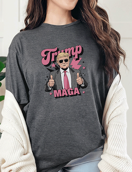 T-Shirt Dark Heather / S Trump Maga Tee