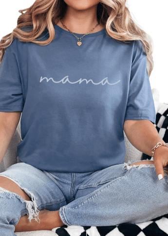 T-Shirt Heather Indigo / S Mama Tee
