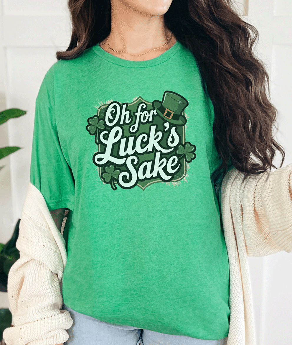 T-Shirt Heather Irish Green / S Oh For Lucks Sake Tee
