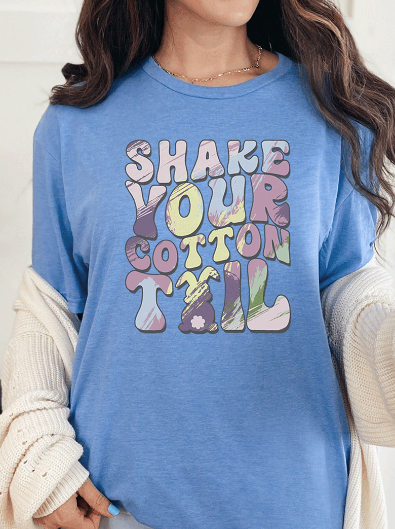 T-Shirt Heather Royal / S Shake Your Cotton Tail Tee