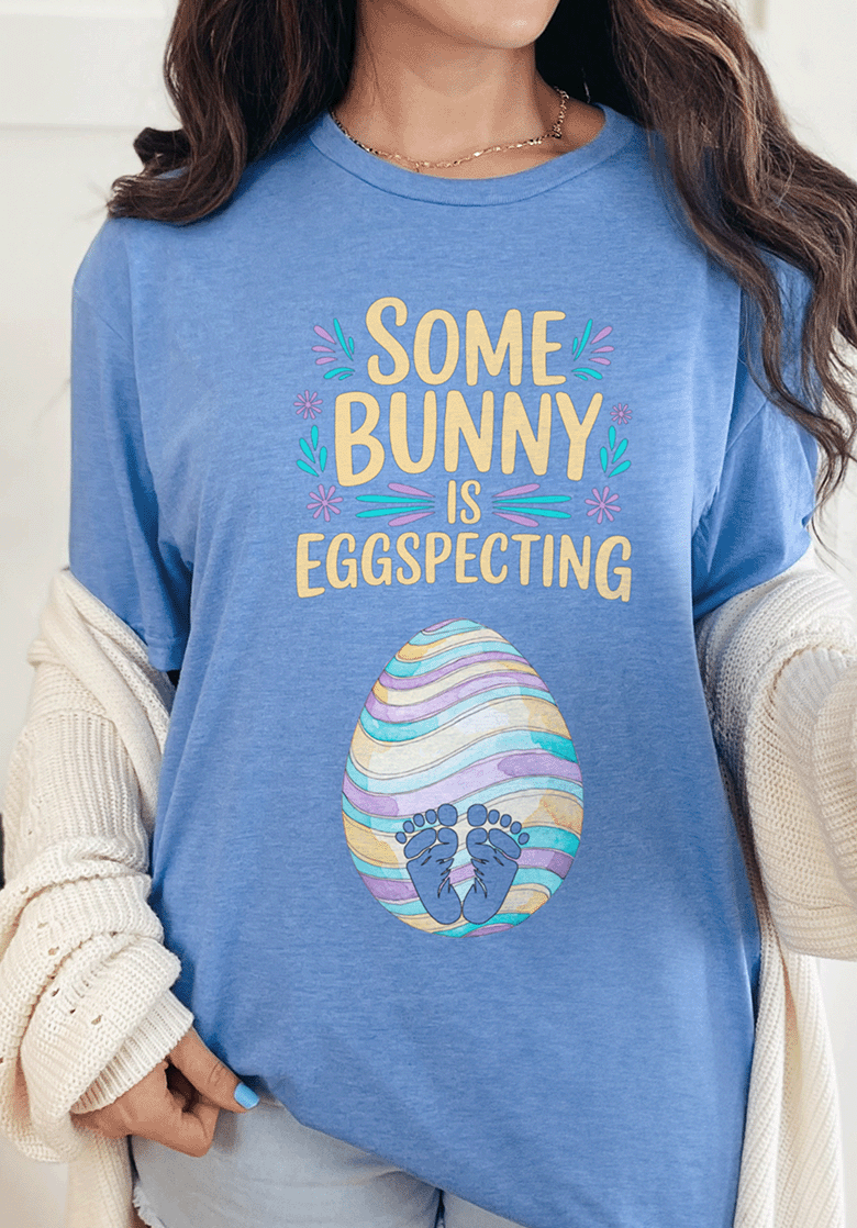 T-Shirt Heather Royal / S Some Bunny Is Eggspecting Tee