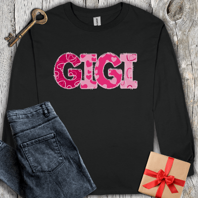 Long-sleeve Black / S Gigi Hearts Long Sleeve Tee