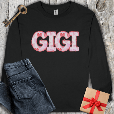 Long-sleeve Black / S Gigi Watercolor Long Sleeve Tee