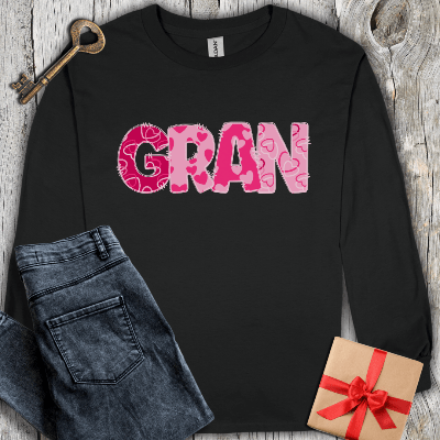 Long-sleeve Black / S Gran Hearts Long Sleeve Tee