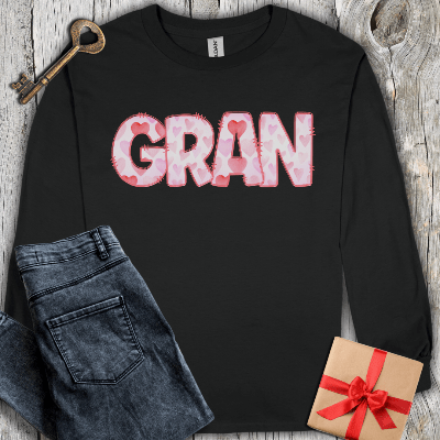Long-sleeve Black / S Gran Watercolor Long Sleeve Tee