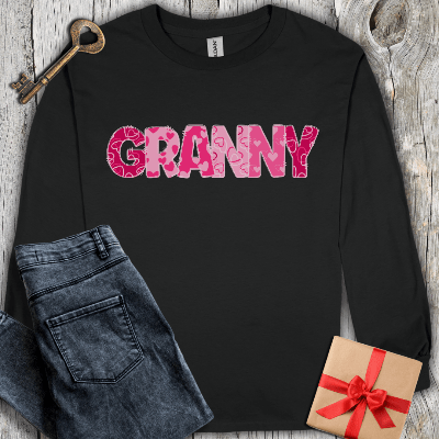 Long-sleeve Black / S Granny Hearts Long Sleeve Tee