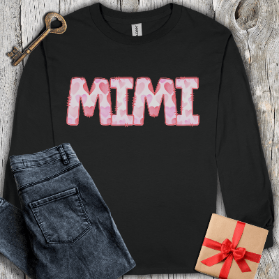 Long-sleeve Black / S Mimi Watercolor Long Sleeve Tee