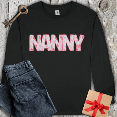 Long-sleeve Black / S Nanny Watercolor Long Sleeve Tee