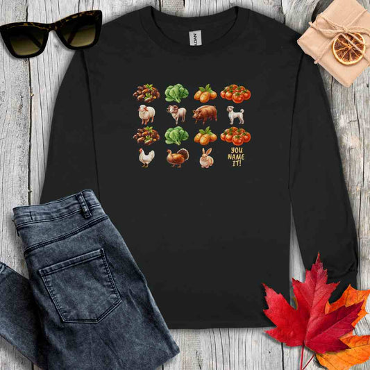 Long-sleeve S / Black Beans, Greens Long Sleeve Tee V2